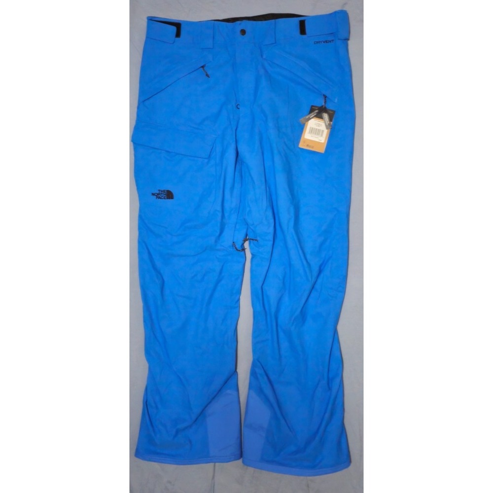 The North Face Freedom Snow Pants Men's XL-REG Clear Lake Blue Straight Leg